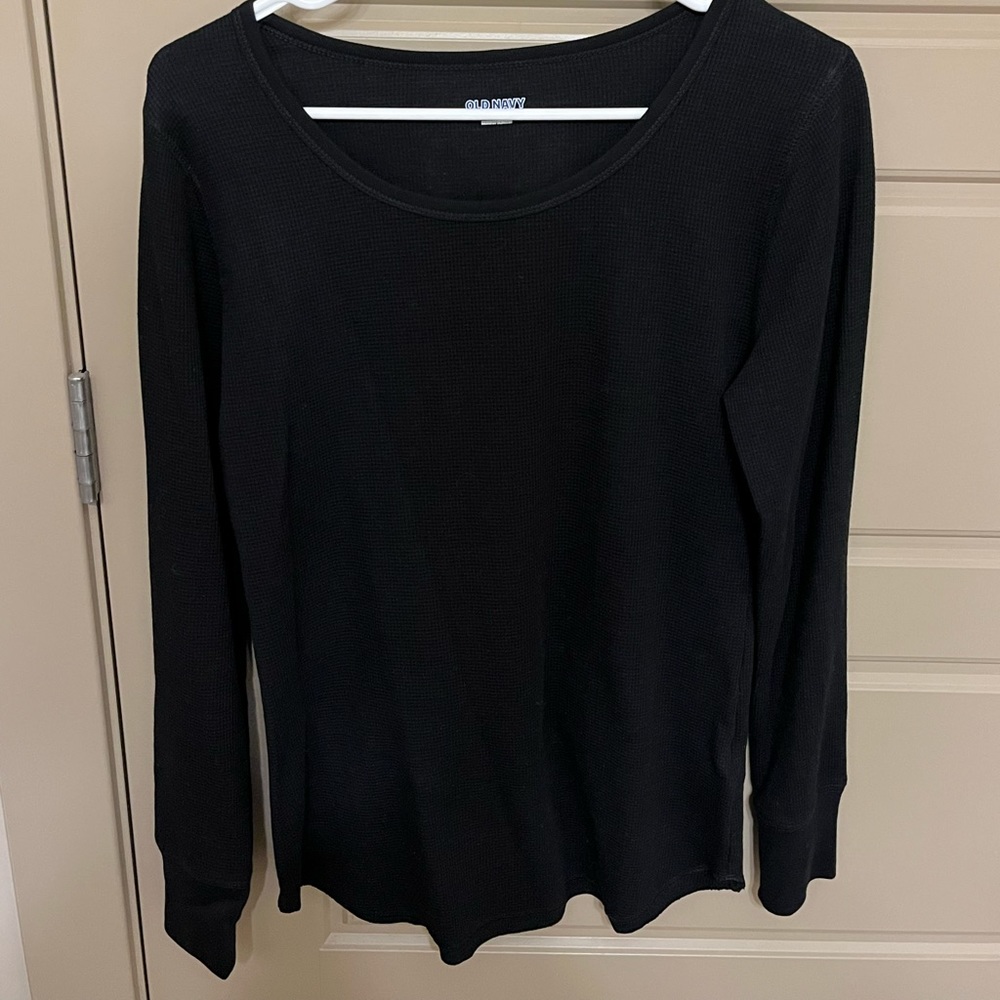 Long Sleeve- Plain black- Old Navy- Never worn